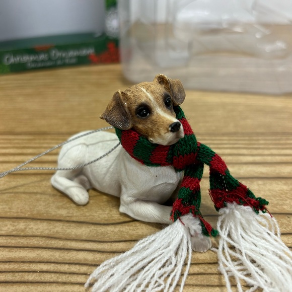 Sandicast Jack Russell Holiday Christmas Dog Ornament - Picture 5 of 9